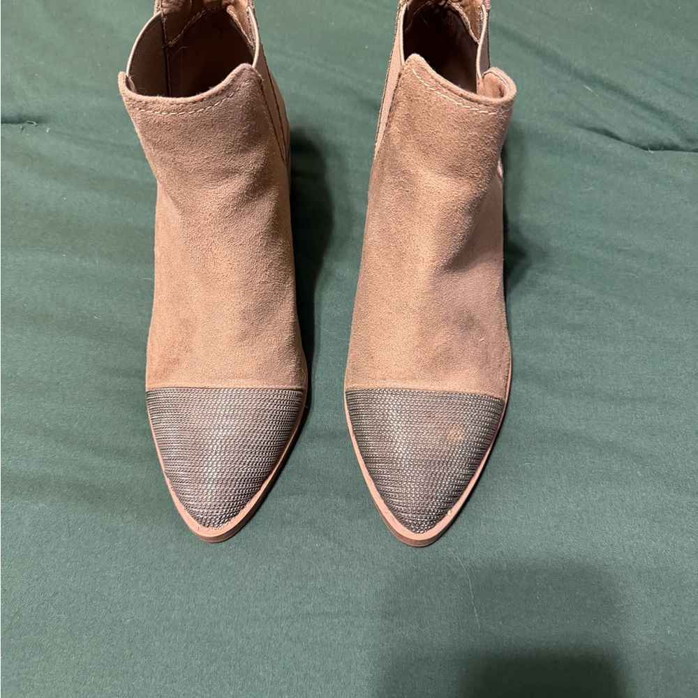 Report Tan and Brown Ankle Booties
